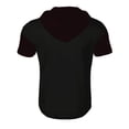 thumbnail image 6 of Fabrcox Men's Hoodies Lightweight Short Sleeve Quarter Zip Sweatshirts for Men Workout Sports Drawstring Summer Color Block Mens Tops, 6 of 8