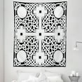 thumbnail image 1 of Celtic Tapestry, Celtic Knot Composition with Prehistoric Geometric Forms in an Intricate Design, Fabric Wall Hanging Decor for Bedroom Living Room Dorm, 5 Sizes, White and Black, by Ambesonne, 1 of 1