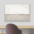 thumbnail image 3 of wall26 Framed Canvas Print Wall Art Pastel White Tan Black Paint Stroke Landscape Abstract Shapes Illustrations Modern Art Decorative Contemporary for Living Room, Bedroom, Office - 24x36 White, 3 of 5
