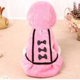 thumbnail image 2 of Ropa para perros Abrigo de invierno para perros de tamaño pequeño Chihuahua/Yorkshire/Bulldog francés/Shih Tzu Chaqueta para cachorros con disfraz de capucha (rosa), 2 of 5