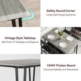thumbnail image 2 of Ourlova 4-Piece Dining Table Set For Small Spaces-Apartment Size Kitchen Table With Chairs-Space Saving Modern Design-For Breakfast Nook, 2 of 7