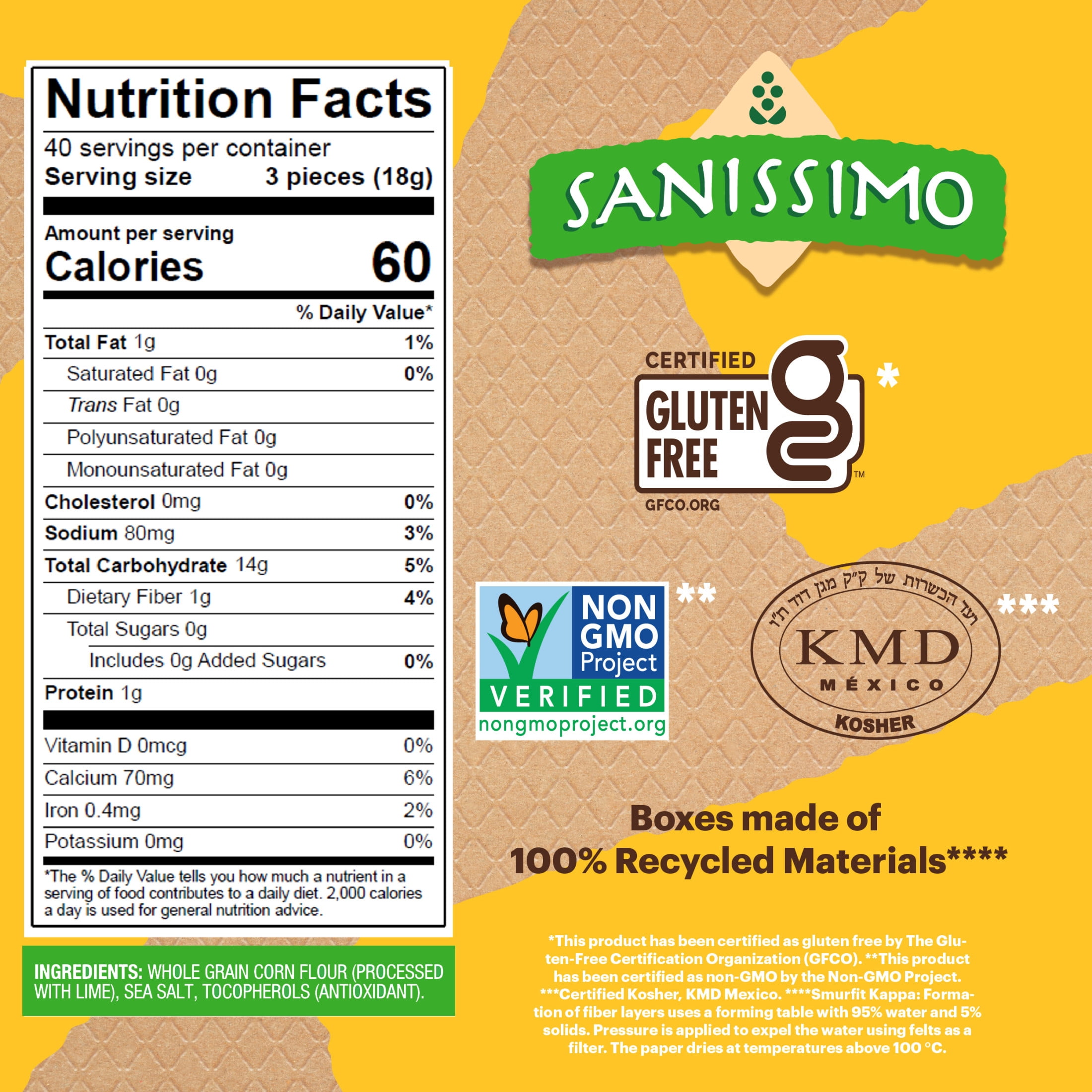 Sanissimo Salmas 40 pc / 0.63 oz Box, Salt Crackers