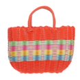 thumbnail image 1 of 1PC Vegetables Basket Plastic Woven Shopping Basket Gift Basket (Size M Random Color), 1 of 3