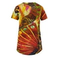 thumbnail image 5 of Pntutb Women's Casual Round-Neck Ethnic Vintage Print Short Sleeve T-Shirt Tops, 5 of 5