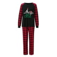 thumbnail image 2 of Dezsed Matching Christmas Pajamas for Family and Couples ,Xmas Pjs Red Plaid Top And Long Pants Sleepwear Sets Black S, 2 of 8