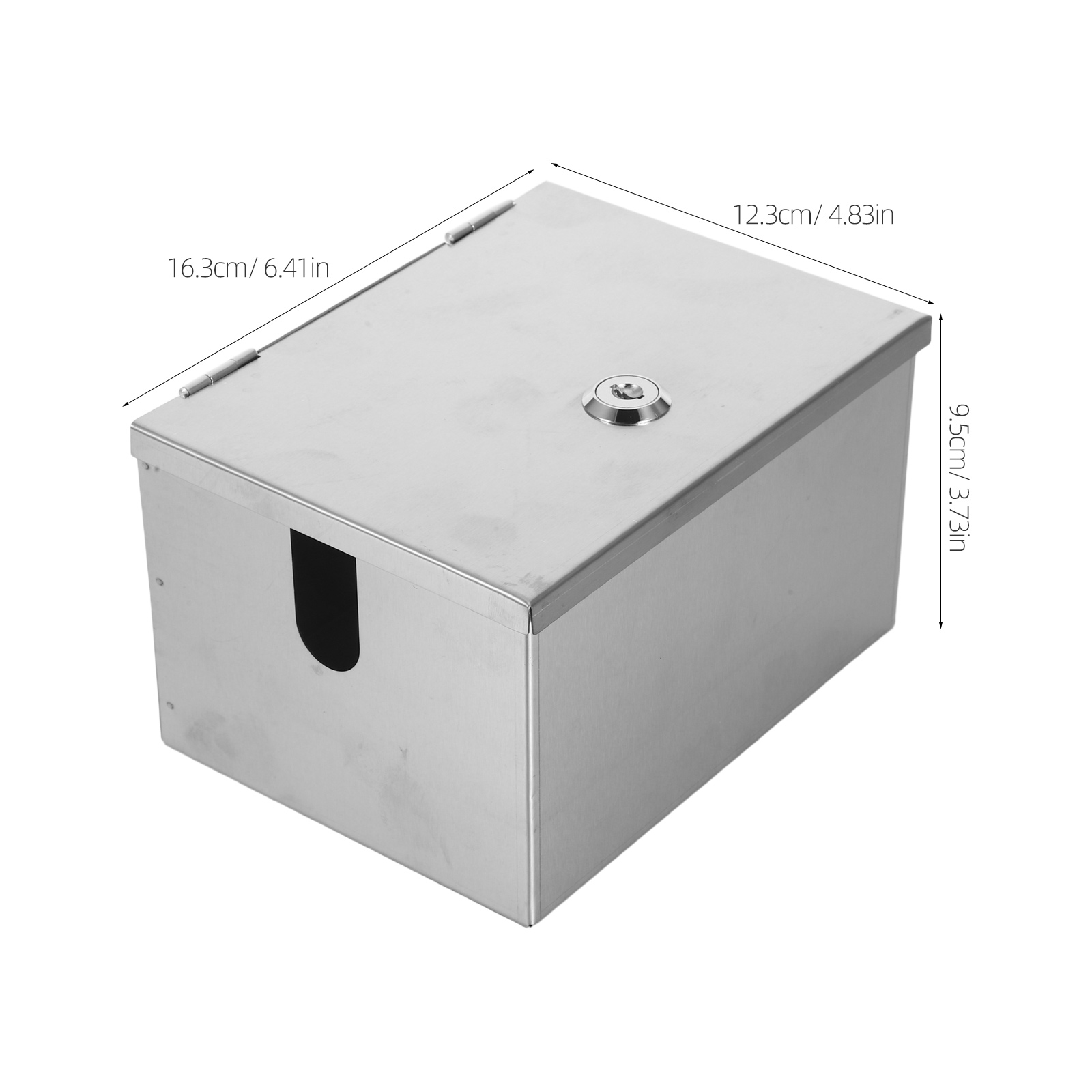 OUNONA Stainless Steel Outdoor Electrical Box Waterproof with Lockable Anti Theft Cover for Secure Protection