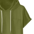 thumbnail image 7 of Yaoyar Men Short Sleeve Hoodies Summer Casual Athletic Tops Breathable Sweatshirts Hooded Pullover Tops Activewear, 7 of 7