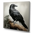 thumbnail image 2 of Designart "Mystical Flight of the Raven I" Animals Wall Art - Modern Brown Raven Living Room Canvas Art, 2 of 6