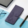 thumbnail image 4 of for Samsung Galaxy A53 5G Wallet Case, [Flower Embossed] Premium PU Leather Flip Protective Case Cover with Card Holder and Stand with Wrist Strap for Samsung Galaxy A53 5G 6.5", Purple, 4 of 5