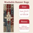 thumbnail image 6 of 2x6 FT Kitchen Runner Rugs Non Skid Washable, Faux Wool Rug Runners for Hallways Bathroom Carpet Runner, Soft Indoor Modern Floor Rug for Entryway Laundry Room, 6 of 11