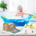 thumbnail image 6 of Dreamtimes 5 PCS Bright Pumpkin Watercolor Baby Muslin Washcloths, Face Towel Burp Cloths Ultrasoft Absorbent Cotton Bath Wipes Towels for Newborn Boys Girls, 6 of 7