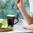 thumbnail image 3 of sunsanly Chocolate Fondue Mug 130ml Ceramic Chocolate Fondue Coffee Cup with Forks Melting Mugs for Chocolate Cheese Butter Easy to Clean Versatile Melting Cup, 3 of 8
