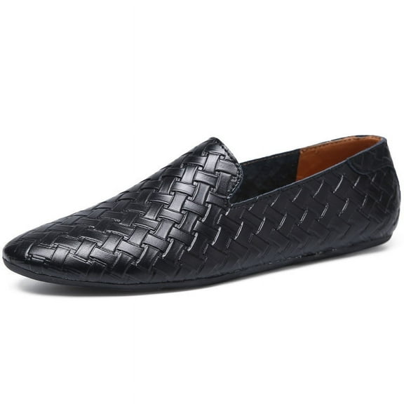 Men's Casual Loafers Slip On Leather Shoes Lightweight Driving Shoes Moccasins Classic Penny Loafer Flats Boat Shoes Outdoor Walking Shoes