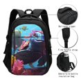 thumbnail image 3 of Daiia Lively Cute Turtle Pattern USB Charging Backpack for Men and Women, Anti-Theft Backpack,Travel Backpack,School Backpack,College Backpack,Laptop Backpack, 3 of 7