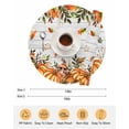 thumbnail image 6 of 15 Inch Round Placemats Set of 4, Orange Yellow Pumpkin Fall Non Slip Heat Insulation PP Table Mats, Thanksgiving Leaves Botanical Wooden Washable Place Mats for Kitchen Dining Party Table Decor, 6 of 7