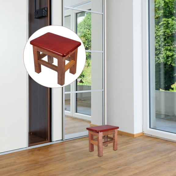 Hemoton Solid Wood Versatile Stool for Home Use Multi Color Stool 1 Piece