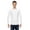 White, variant on Bayside New Men IWPF USA-Made Long Sleeve T-Shirt