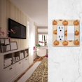 thumbnail image 5 of Yayeee Rocker Switch Wall Plate 3-Gang 6.5"x4.6" Home Decorative Outlet Cover, Halloween Pumpkins Pattern, 5 of 6