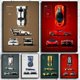 thumbnail image 2 of Imagen vectorial de la serie de carreras de coches de fama mundial, carteles de pintura en lienzo de calidad de Color moderno, arte de pared para sala de estar, sofá, decoración del hogar, 2 of 4