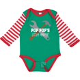 thumbnail image 3 of Inktastic Poppop Little Helper Boys Long Sleeve Baby Bodysuit, 3 of 5