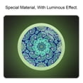 thumbnail image 2 of 4PCS Round Blue Ethnic Flowers Cabinet Fluorescence Knob Glowing in the Dark Furniture Drawer Pulls Handle with Screws, 2 of 5
