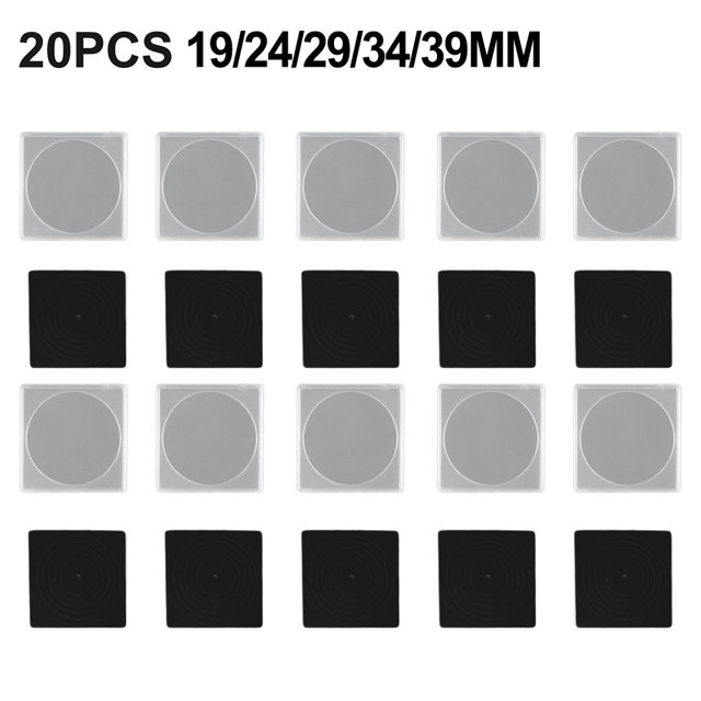 Bgsha Coin Capsule Case Storage Box PC Box Size Case Container Container Square Scratch-Resistan For 16 21 26 31 36mm
