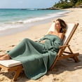 thumbnail image 6 of Large Quick Dry Bath Towel Double-Sided Plush Beach Swimming Towel for Sports - Highly Absorbent Microfiber Towel for Pool Gym Camping Travel - Soft and Fast Drying 160x80cm, 6 of 6