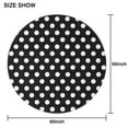 thumbnail image 6 of Polka Dot Black Round Table Cloth,Wrinkle Resistant Table Cover with Polyester,Waterproof Reusable Round Table Cloths for Weeding Birthday Tea Party Decorations (Round,60x60inch), 6 of 6