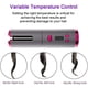 thumbnail image 2 of Rizador de cabello Varita Temperatura ajustable 21 mm-30 mm Pinzas para rizar Barril grande de cerámica turmalina, infundido con queratina y aceite de almendras para rizos saludables y duraderos Xemadio FLD-4405, 2 of 6