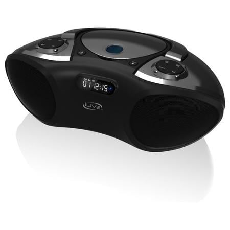 iLive IBC233B Bluetoot 2.0 Boombox with CD/AM/FM