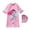 Pink#9527, variant on BOOMNY Toddler Baby Girls One Peice Swimsuits Short Sleeve Rash Guard for Kids Cartoon Graphic Lightweight Summer Vacation Beach Swimwear