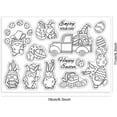 thumbnail image 6 of 1sheet Easter Gnome Clear Stamps Easter Egg Silicone Stamps Truck Rubber Transparent Seal Stamps, 6 of 8