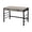 Oak, variant on Writing Desk W/USB, High Gloss & Chrome Finish