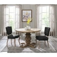 thumbnail image 4 of Modway Column 47" Round Pine Wood Dining Table in Brown, 4 of 5