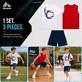 thumbnail image 7 of RBX Boys Athletic Outfit Shorts Set Short Sleeve Shirts Dry Fit Sleeveless Jersey & Shorts 3 Piece, 7 of 7