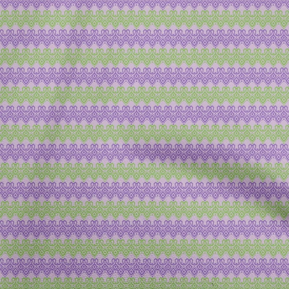 oneOone Cotton Poplin Violet Fabric Geometric Sewing Craft Projects Fabric Prints By Yard 42 Inch Wide