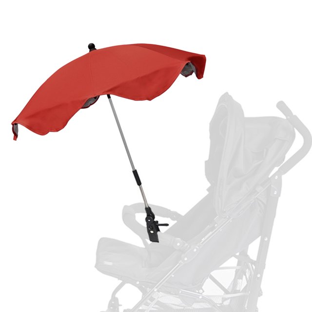 Irfora Sombrilla de protección contra rayos UV, sombrilla, cubierta de dosel para lluvia, sombrilla con abrazadera para cochecito de bebé Irfora Paraguas