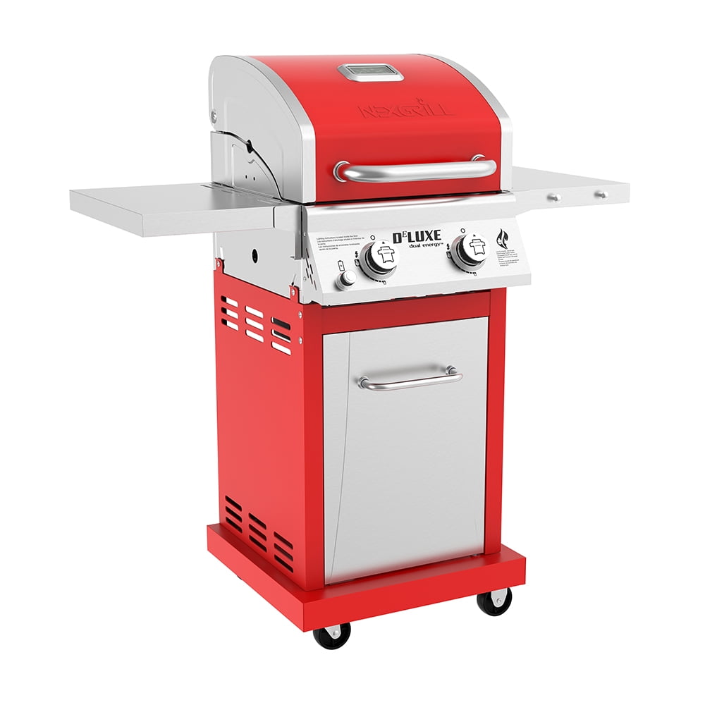 Nexgrill 7200864R Deluxe 2 Burner Propane Barbecue Gas Grill, Red