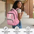 thumbnail image 4 of Jeiento Axolotl Kids School Backpack for Girls 17 Inch Galaxy School Bag Lightweight Elementary Backpack with Padded Laptop Sleeve & Multi-Pockets for Elementary Ages 9-12, 4 of 8