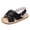 Black, variant on YUNCITY Toddler Baby Boy Girl Shoes Casual Walk Elastic Kids Band Cute Shoes Print Flower First Shoes Black 0-3 Months