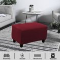 thumbnail image 4 of Sofa Ottoman Cover, Stretch Rectangle Ottoman Slipcovers, Foot Stool Slipcovers, 4 of 6