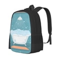 thumbnail image 2 of Daiia Bathtub with Soap Bubbles Backpack for Men and Women -Durable Backpack Large Capacity, Water-Resistant Bag with Adjustable Straps and Laptop Compartment, 2 of 9