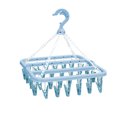 thumbnail image 1 of 1pc Sock Rack, Convenient Folding Sock Rack with 32 Plastic Clothes Pegs for Socks, Underwear, Blue, 1 of 4