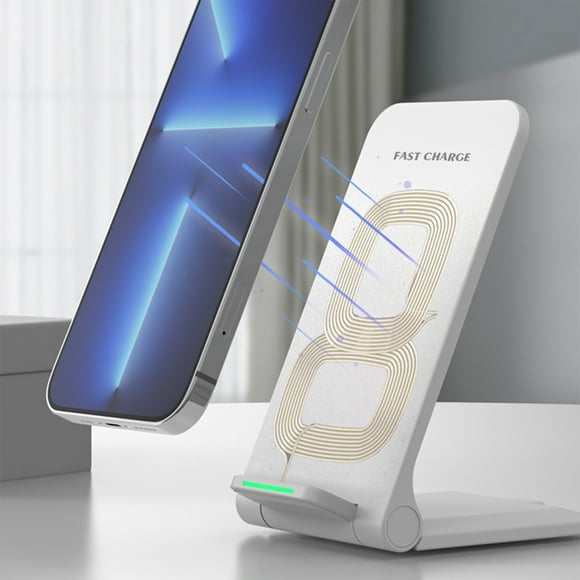 Chmadoxn Mobile Desktop Wireless Fast Charging Stand Foldable Foldable Charger, 15W Vertical Mobile Wireless Charging Stand, Can Charge Mobile Phone Cell phone charging