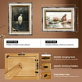 thumbnail image 5 of Handicrafts Home 5x7 Picture Frame, Wall & Tabletop Decor,Handmade Tile Pattern,Vintage & Elegant Bone Inlay Wooden Picture Frames for boho picture frames,small picture frame-White & Grey, 5 of 7