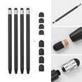 thumbnail image 1 of POINTERTECK 2 in 1  Touchscreen Stylus Pen for All Touchscreen Tablets Cell Phones with 8 Extra Replaceable Soft Rubber Tips 4Black, 1 of 5
