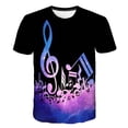 thumbnail image 1 of Nota musical 2023, camisetas de verano, ropa para niños, camisetas de manga corta, camisetas para bebés, niñas y niños, camisetas con cuello redondo para niños de 1 a 14 años, disfraces 6T Gao Jinjia LED, 1 of 2