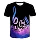 thumbnail image 1 of Nota musical 2023, camisetas de verano, ropa para niños, camisetas de manga corta, camisetas para bebés, niñas y niños, camisetas con cuello redondo para niños de 1 a 14 años, disfraces 4T Gao Jinjia LED, 1 of 2