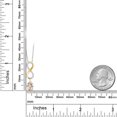 thumbnail image 2 of Gem Stone King 1.08 Ct Oval Peach Morganite 925 Silver and 10K Yellow Gold Lab Grown Diamond Infinity Pendant Necklace with Chain, 2 of 3