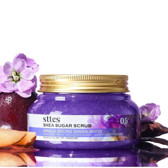 Sttes Shea Sugar Body Scrub 05 Vanilla Orchid Sandalwood 250g